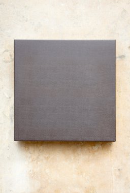 Blank elegant leather plaque