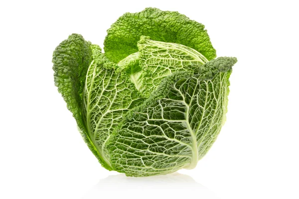 Cabbage on white — Zdjęcie stockowe