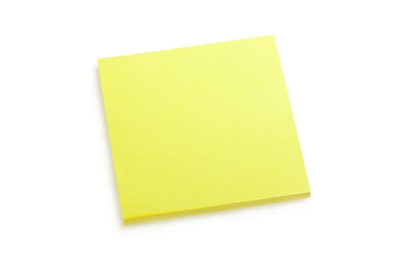 Gele sticker Opmerking — Stockfoto