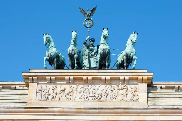 Brandenburg gate detail, Berlin — Stock Photo, Image