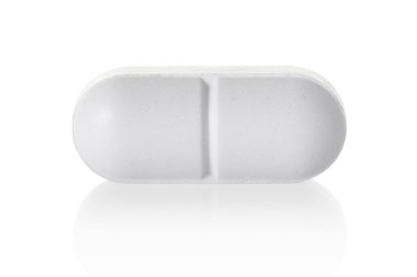 Tıbbi ilaç tablet üzerinde beyaz
