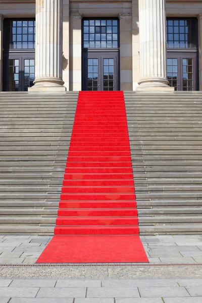 Escalier tapis rouge, succès — Photo