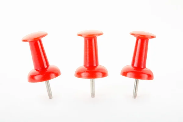 Pin rojo, colección Thumbtack — Foto de Stock