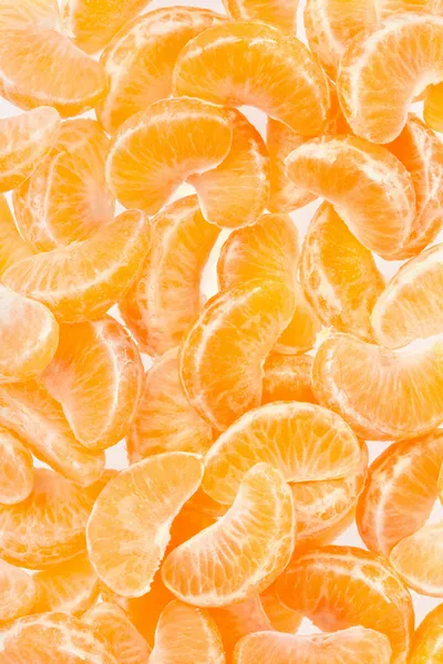 Mandarine, orange Segmente Hintergrund Textur — Stockfoto