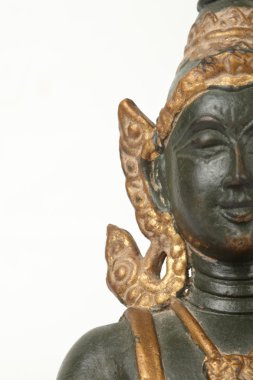 Tanrı'nın heykeli, beyaz üzerine Tayland