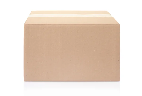 Lepenkové krabice uzavřené s páskou — Stock fotografie