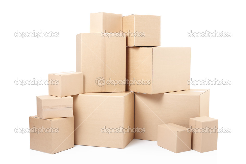 Cardboard boxes for delivery