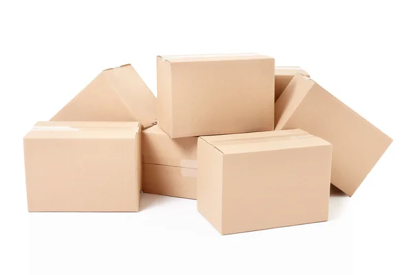 Small cardboard boxes — Stock Photo, Image