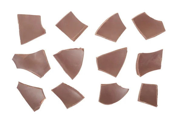 Chocolate pieces collection — Stock Photo, Image