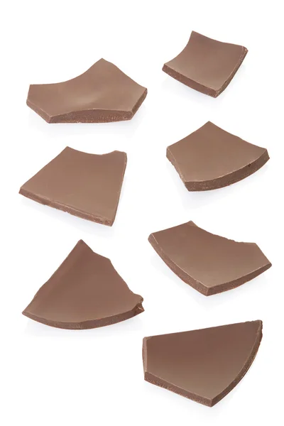 Chocolate pieces and chips collection — Stock Photo, Image