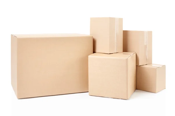 Kartonnen dozen voor levering — Stockfoto