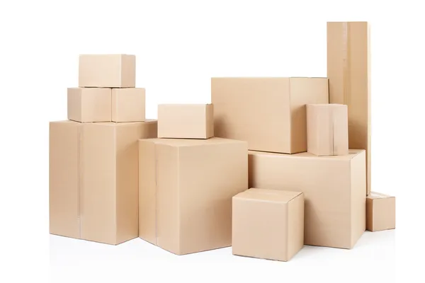 Cardboard boxes stack — Stock Photo, Image