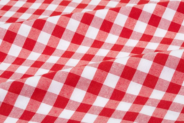 Tablecloth red and white texture background — Stock Photo, Image