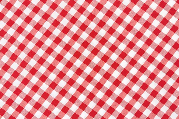 Red and white tablecloth background — Stock Photo, Image