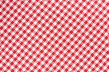 Red and white tablecloth diagonal texture background clipart