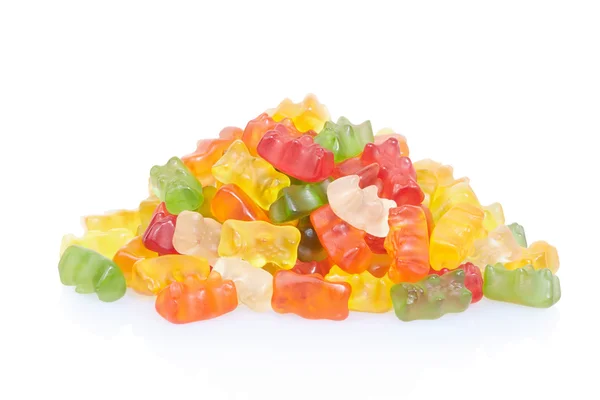 Gummy niedźwiedzie cukierki stosu — Zdjęcie stockowe