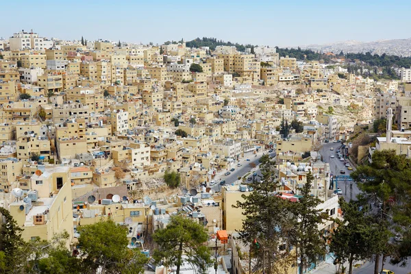 Edifici Amman vista al mattino ad Amman, Giordania — Foto Stock