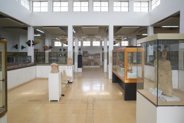 Jordan Archaeological Museum interior in Amman, Jordan clipart
