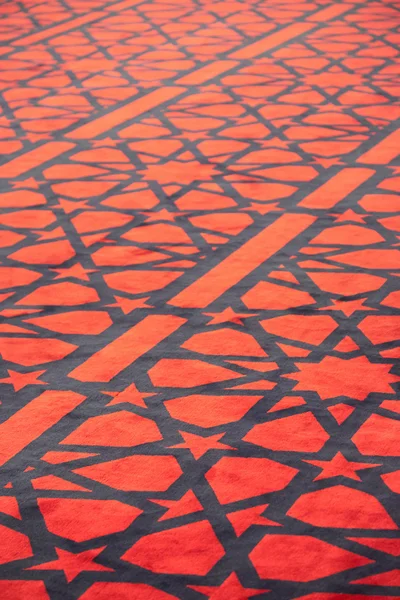 Met sterren decoratie in Arabische Moskee tapijt — Stockfoto