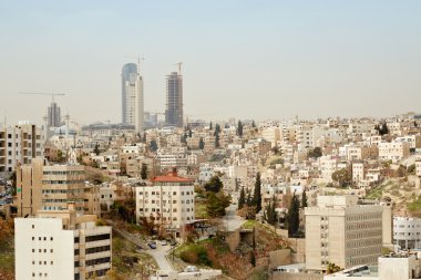 Amman skyline görünümü sabah, jordan
