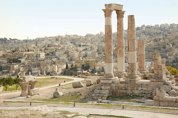 Herkulestempel in Amman, Jordanien — Stockfoto