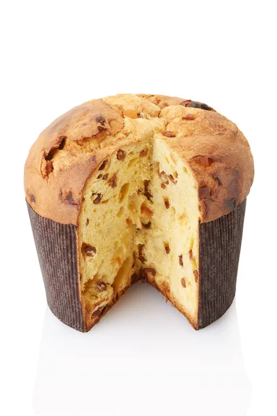 Panettone, Italiaans Kerstmis brood — Stockfoto