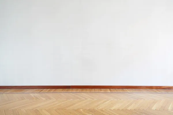 Chambre vide avec parquet, parquet — Photo