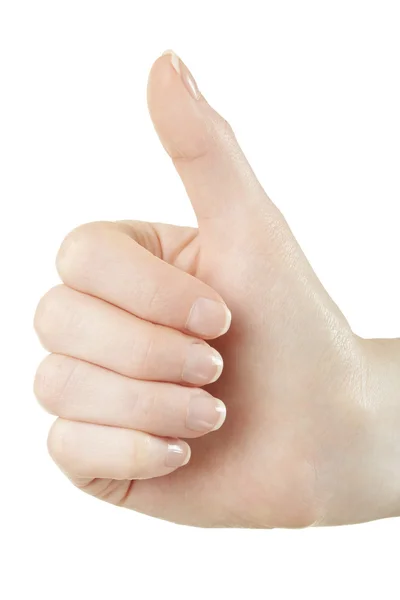 Woman hand thumbs up, like — Stock Image Woman hand thumbs up, like Stock Picture