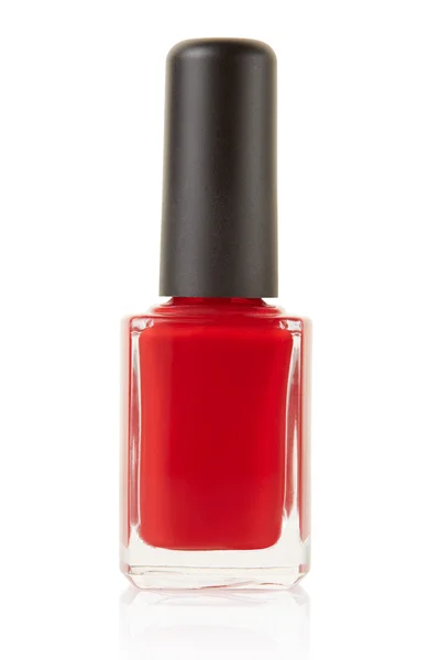Red nail polish bottle — Stock Image Red nail polish bottle Royalty Free Stock Photos
