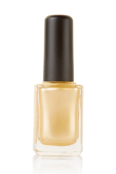 Gold nail polish bottle — Stock Photo, Image