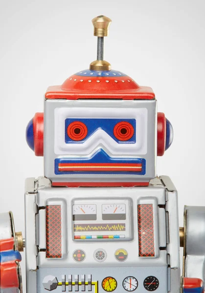 Robot vintage toy close up — Stock Photo, Image