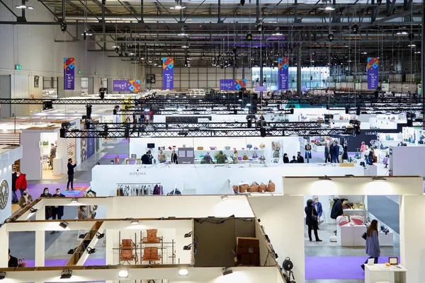 Milan Italy March 2022 View Mipel Trade Show — Stock Photo, Image