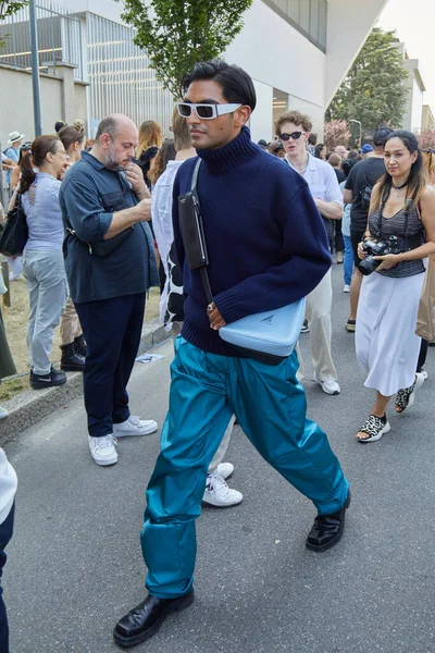 Milan Italy June 2022 Rahi Chadda Prada Fashion Show Milan — Stockfoto