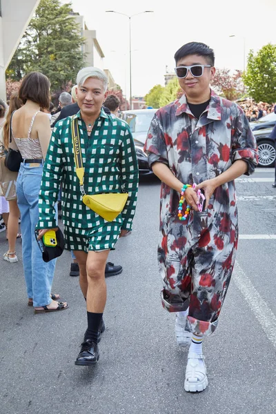 Milan Italy June 2022 Bryan Boy Declan Chan Prada Fashion — Stockfoto