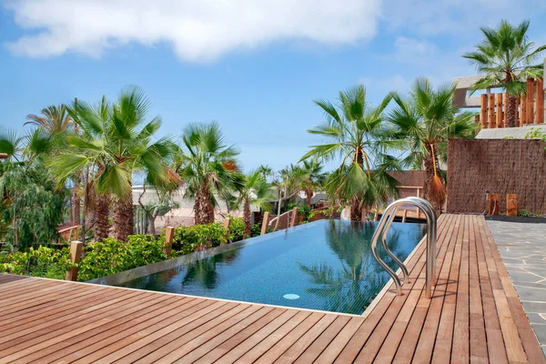 Abama Resort Teneriffa Kanarische Inseln Spanien August 2021 Luxuriöser Pool — Stockfoto
