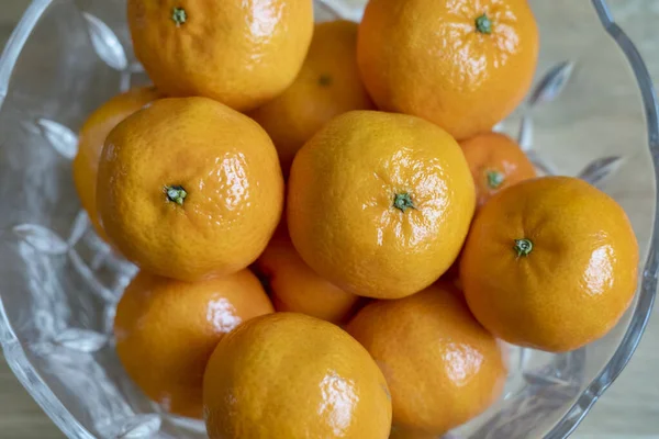 Naranjas Frescas Mandarina También Conocidas Como Citrus Reticulata Colocadas Arco —  Fotos de Stock