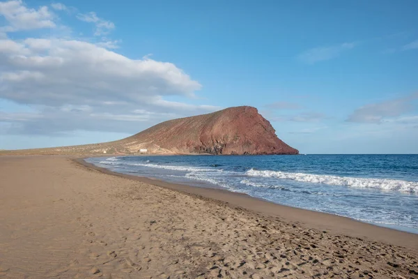 Paisaje Costero Solitario Con Una Gran Playa Vacía Conocida Localmente — Foto de Stock