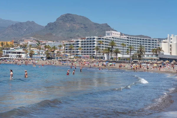 Playa Troya Costa Adeje Teneryfa Wyspy Kanaryjskie Hiszpania Maja 2022 — Zdjęcie stockowe