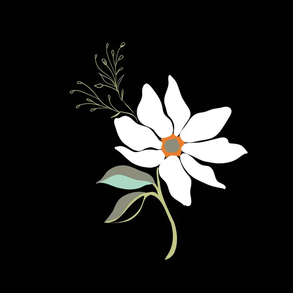 Magnolia Virágok Gyönyörű Tavaszi Illusztráció Vektor Illusztráció — Stock Vector