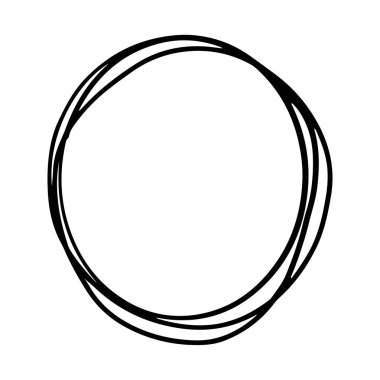 El çizimi çerçeveler. Elle çizilmiş kare çerçeve. Vektör, resimleme.