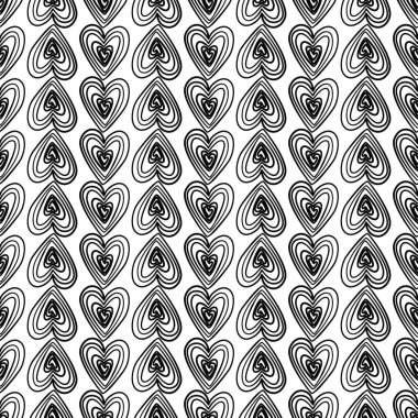 Kalpsiz desenler, kalpsiz benekli benekler, beyaz arka planda serbest aşk sembolleri..
