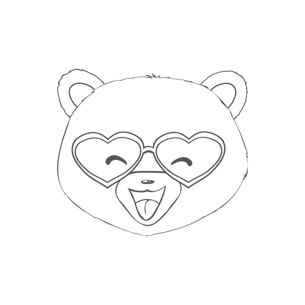 Mano Vector Dibujado Ilustración Del Oso Peluche Juguete Regalo Para — Archivo Imágenes Vectoriales