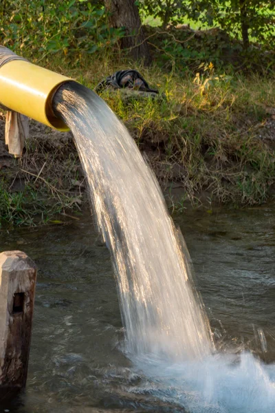 Närbild Vattenturbin För Bevattning — Stockfoto