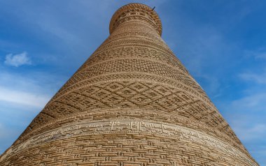 Buhara, Özbekistan 'daki Tarihi Kalyan Camii' nin Minaresi