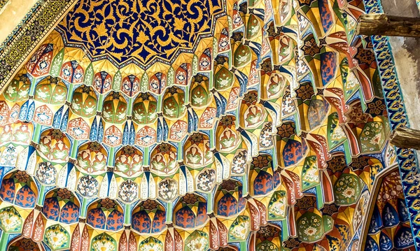 Ισλαμικό Μωσαϊκό Μοτίβο Στο Μπουχάρα Ουζμπεκιστάν — Φωτογραφία Αρχείου