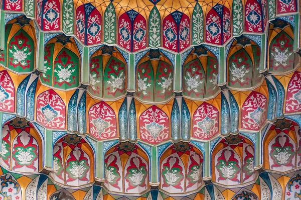 Geometrická Islámská Mozaika Umění Madrasah Bukhara — Stock fotografie