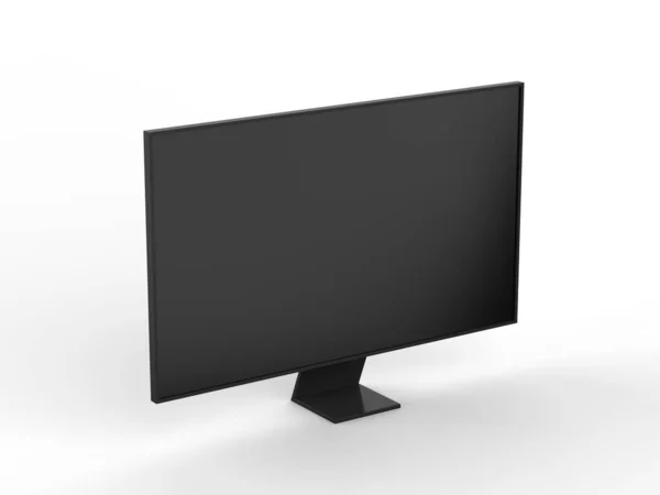 Flat Screen Lcd Oled Mock Black High Definition Led Plasma — Stock Photo, Image