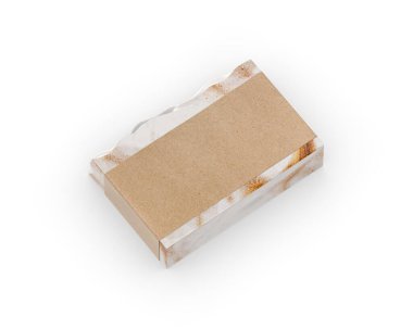 El yapımı organik sabun, el yapımı doğal sabun tasarım ve markalaşma için, 3D çizim.