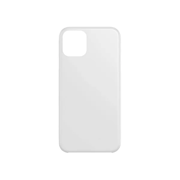 Smart Phone Cover Mockup Geïsoleerde Witte Achtergrond Mobiele Achterkant Case — Stockfoto