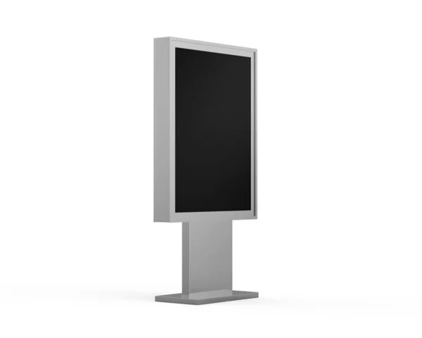 Wifi Network Multi Touch Floor Standing Lcd Display Digital Signage — Stock Photo, Image